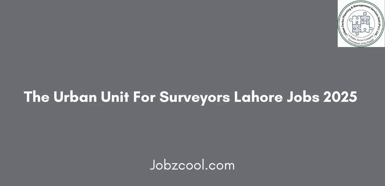 The Urban Unit For Surveyors Lahore Jobs 2025